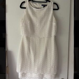 Scallop White Lace Dress